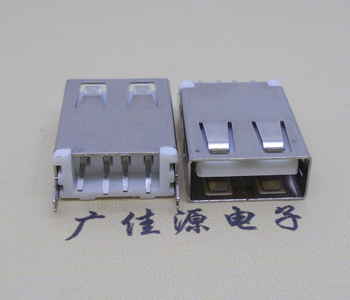 长安镇USB AF立式 直插 加长款17.5MM 大电流3A插座