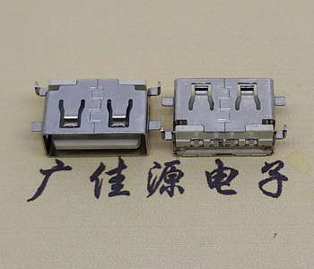 长安镇USB母座 前贴后插 沉版1.1/1.9总长8.5mm大电流