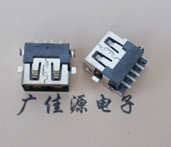 长安镇 USB母座 贴片沉板3.5/4.9 直口/卷口铜壳/铁壳