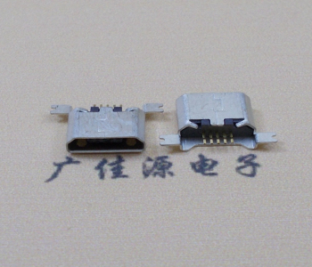 长安镇MK USB B Type 沉板0.9母座后两脚SMT口不卷边