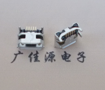 长安镇Micro USB母座牛角间距7.2x6.6mm加长端子定位柱