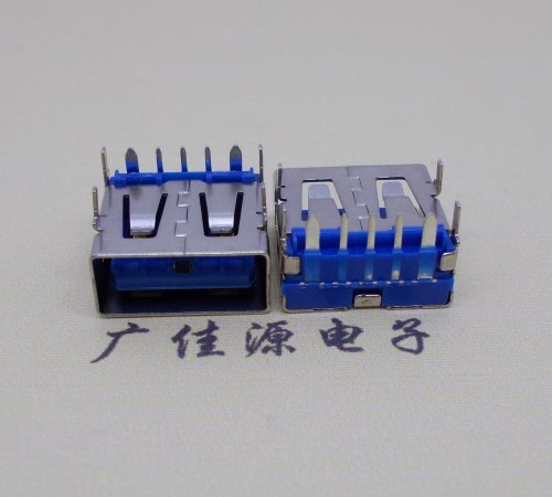 长安镇 USB5安大电流母座 OPPO蓝色胶芯,快速充电接口