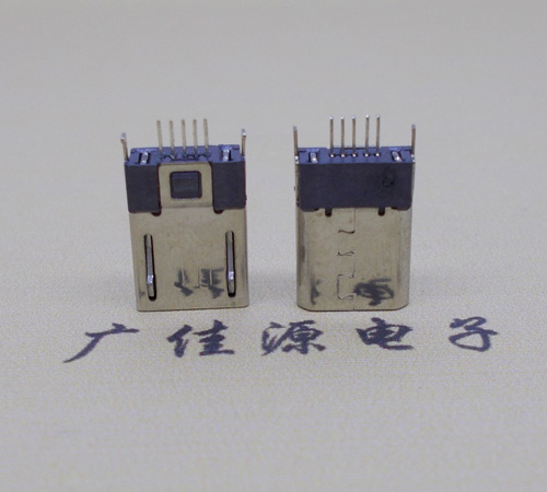 长安镇micro-迈克 插座 固定两脚鱼叉夹板1.0公头连接器