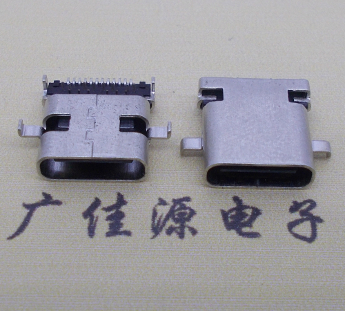 长安镇卧式type-c24p母座沉板1.1mm前插后贴连接器