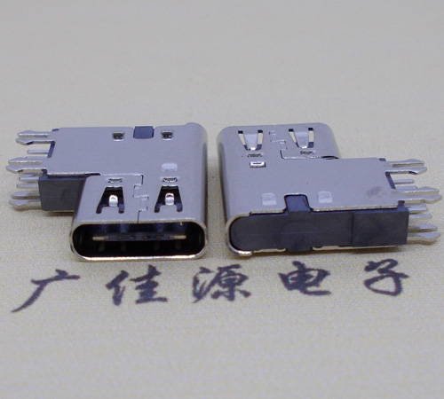 长安镇type-c6p母座侧插加高连接器