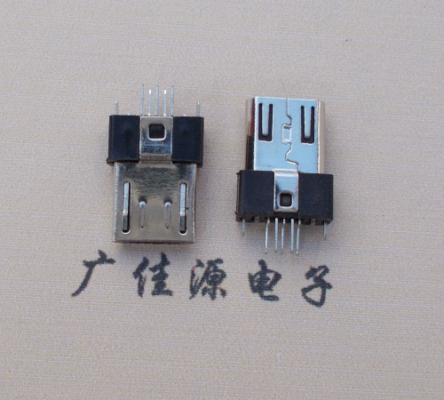 长安镇MICRO USB2.0插头.带卡勾-无卡勾夹板公头